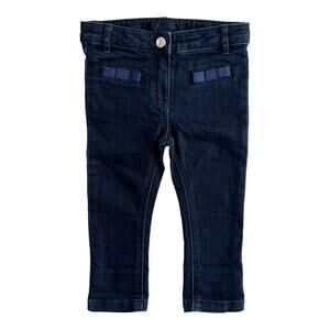 Jacadi 18M Baby Girl Comfort Jeans Dark Skinny Jeans Size 18 Months